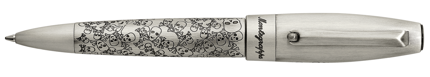 Montegrappa Fortuna Skull Silver Ballpoint